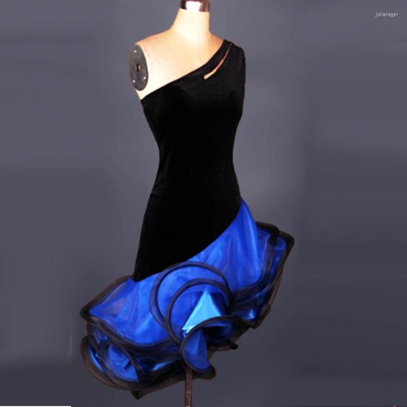 

Stage Wear Latin Dance Costumes For Women/Girls Green/Yellow/Blue/Rose/Zebra Cha Cha/Rumba/Latin Ballroom Dancing Dresses Vestidos Infantis