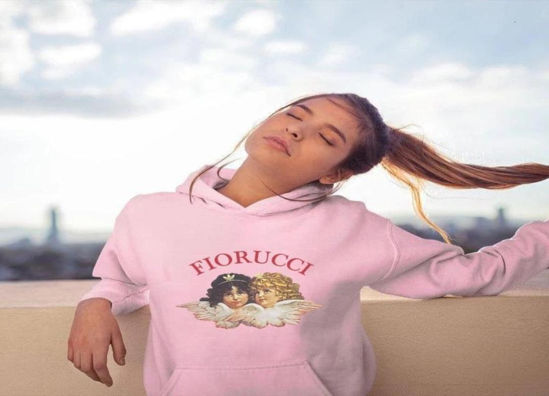 

Womens Hoodies Sweatshirts Fiorucci Angel Girls Hoodie Sweatshirt Printed Y2k Gothic Aesthetic Unisex Streetwear Tops AutumnWinter7301003, Gray