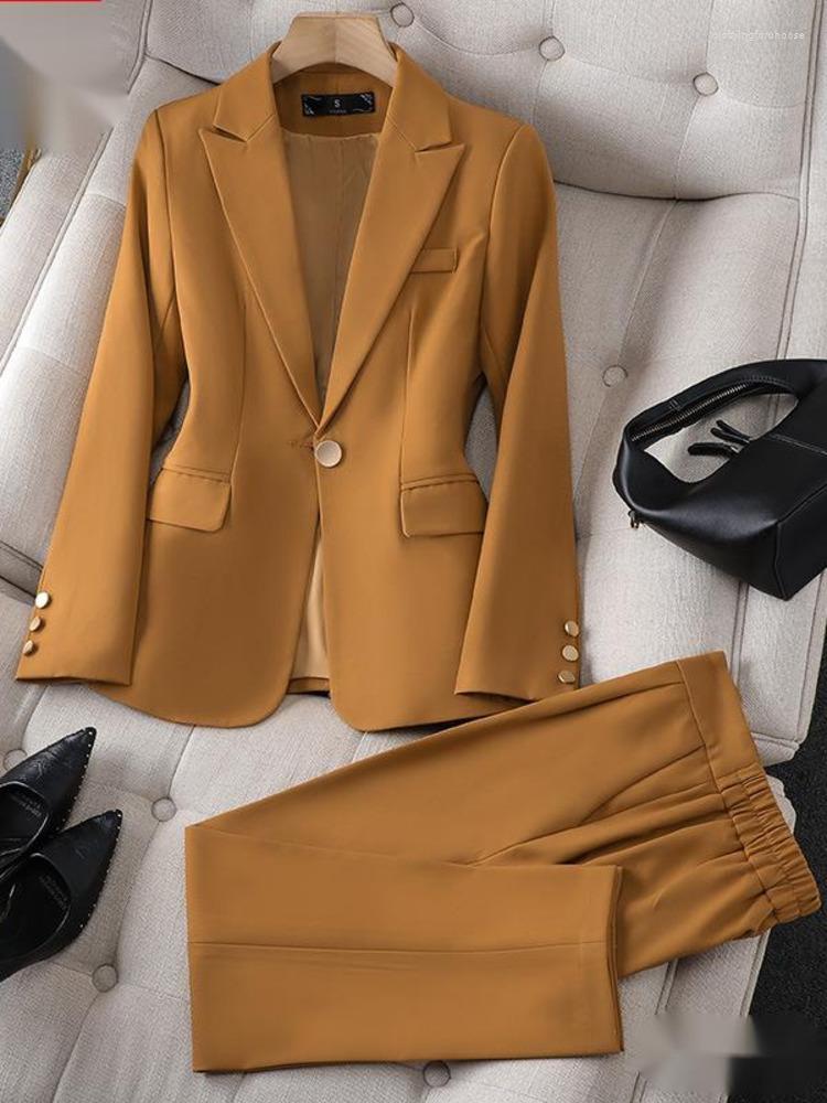 

Women' Suits Blazer Women Office Casual Solid Long Sleeve Single Breasted Fashion Blazers Or Pants Elegant Chic Outerwear 2023, Black pants
