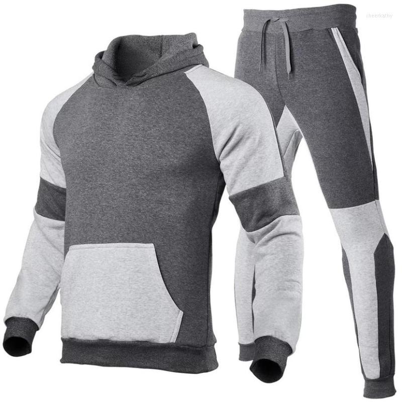 

Men's Tracksuits Men's Fashion Hoodie Sweatpants 2-piece Spring/Winter Warm Sportswear Brand Leisure Sports Suit