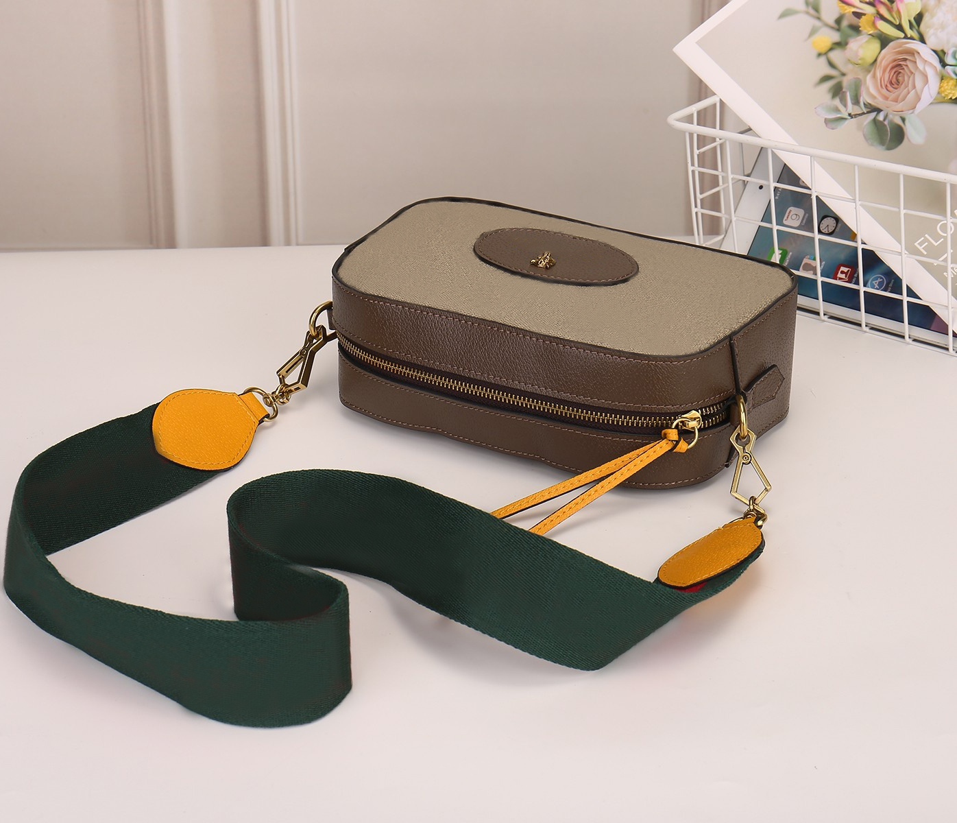 

Designer shoulder bag luxury marmont handbags golden letter mens women camera bags Top-quality leather mini crossbody purses ladies fashion clutch, 476466#double g design