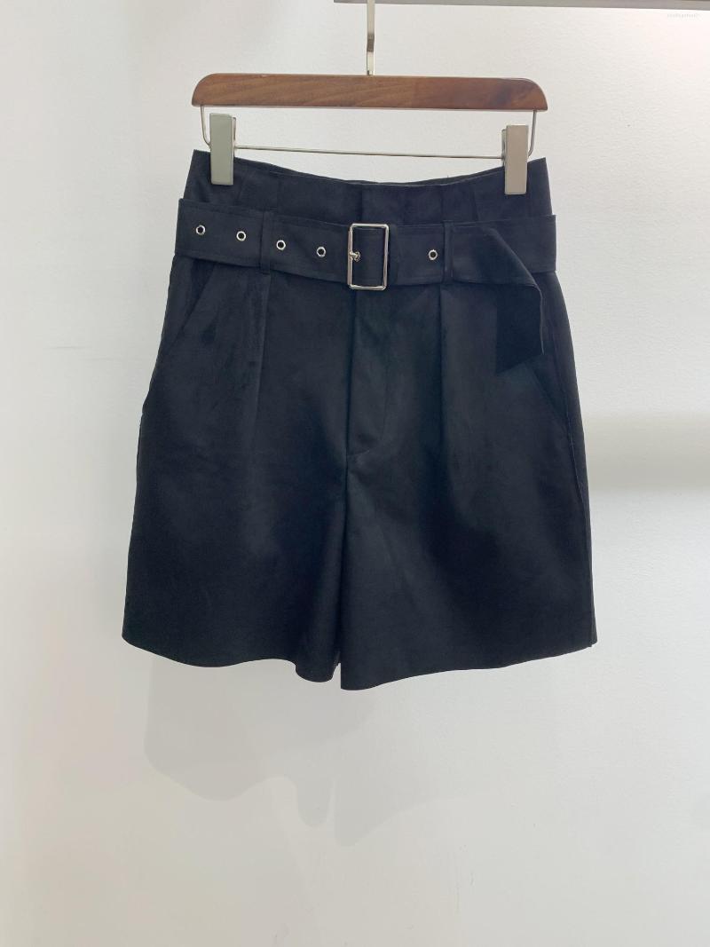 

Women' Shorts Autumn And Winter Eco-friendly Deerskin Loose, Black