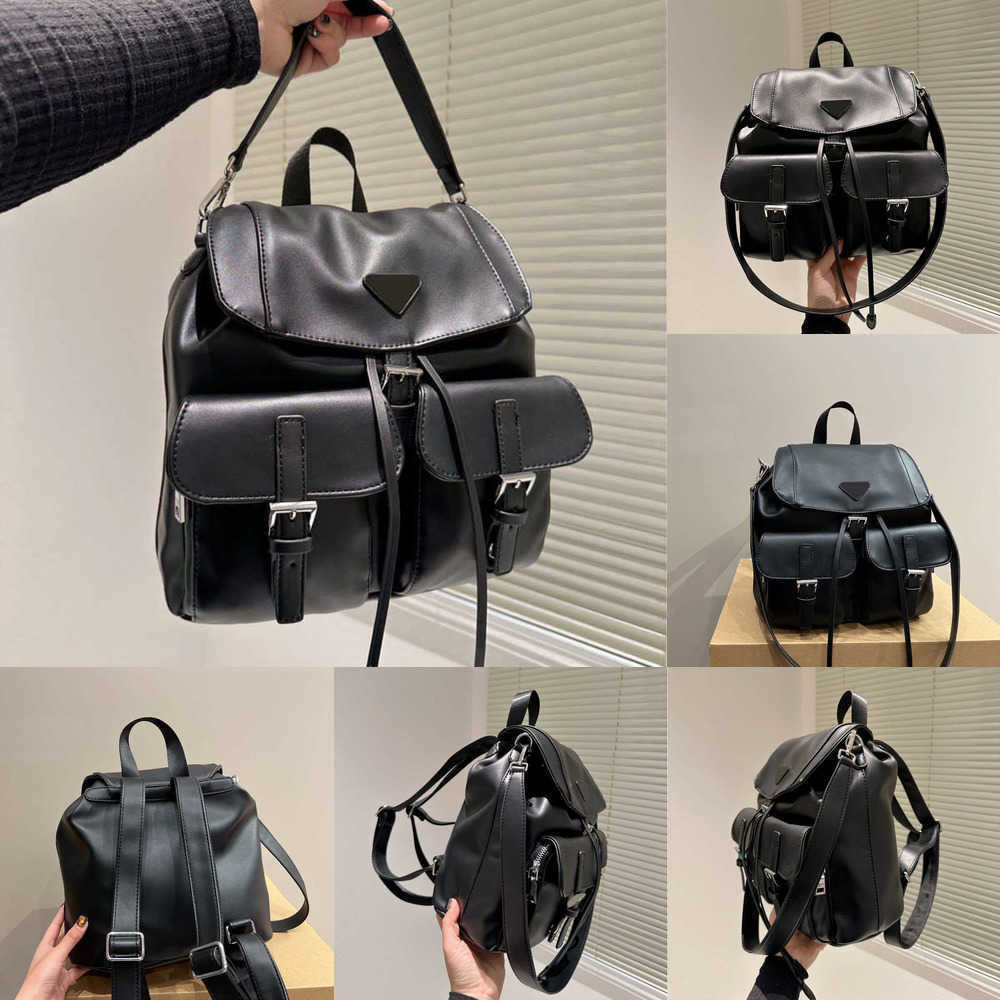 

luxury backpack women designer backpacks purse leather back pack Fashion Lightweight Black Bookbags Student Shoulder Bags Handbags 220819/, Black1