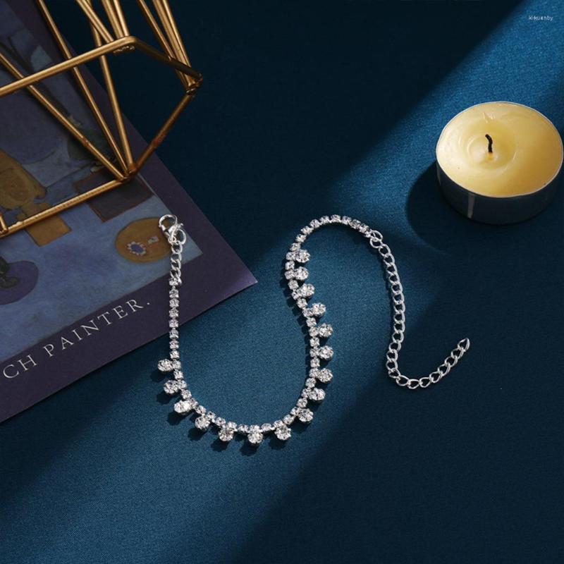 

Anklets Women Romantic Party Banquet Rhinestone Anklet Girls Fashion Crystal Jewellery Ladies Decoration Birthday Gift