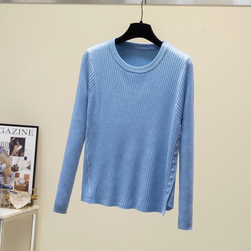 

Women's Sweaters Knitted Pullover Women Pull Femme 2023 Button Women's Sweater Autumn Winter Warm Casual O-Neck Long Sleeve Tops, Apricot
