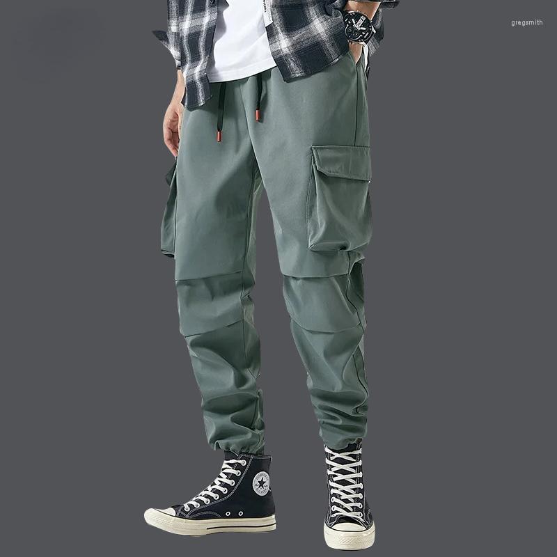 

Men's Pants 8XL Plus Size Joggers Cargo Men Hip Hop Harem Mens Multi-Pocket Cotton Sweatpants Streetwear Male Casual Trousers, Ljyf2075green