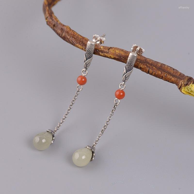 

Dangle Earrings S925 Silver Female Thai Accessories Hanfu Cheongsam And Tian Yu