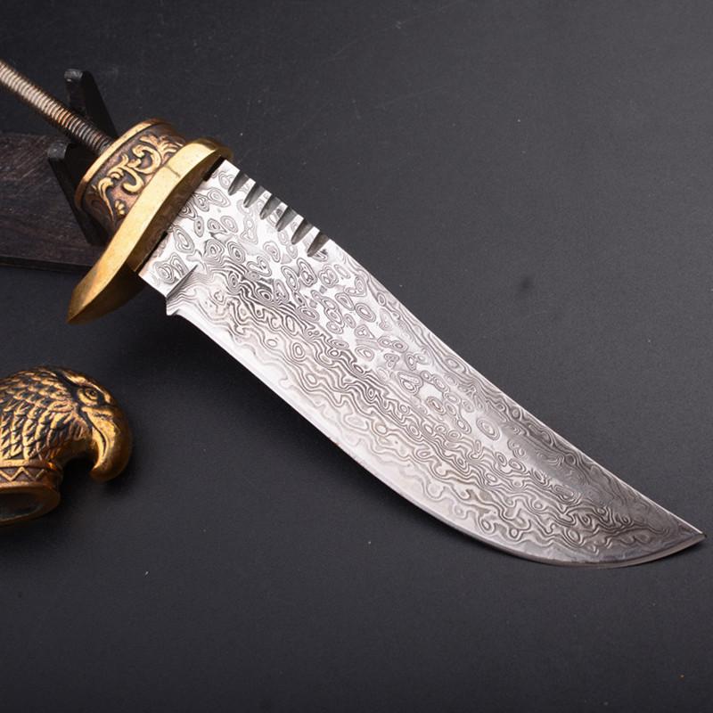 

Tools DIY VG10 Damascus steel forging pattern steel straight knife fixed blade diy semi finished knife blanks steel