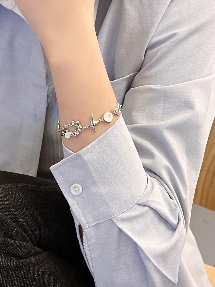 

Link Bracelets 2023 Poupler BracElet For Women Stainless Steel