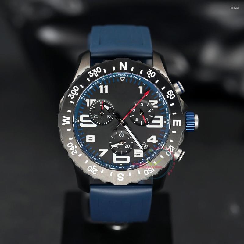 

Wristwatches 2023 Professional Endurance Pro 44mm Black Chronograph Dial Blue Rubber Men's Sport Watch X82310D51B1S1 Relogio, Bcd002-6