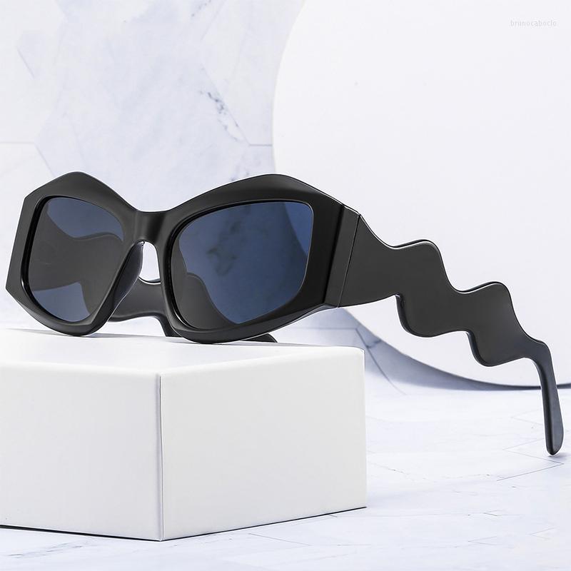 

Sunglasses Irregular Design Wave Legs For Men Women Classic Vintage Car Driving Sun Glasses Fashion Male Female Eyewear Goggle
