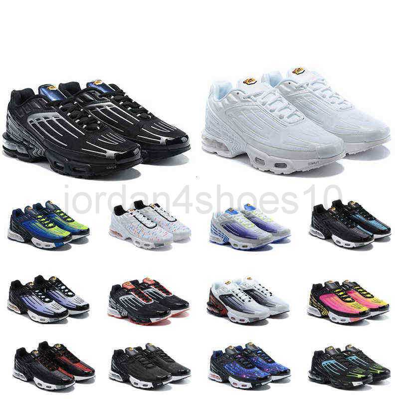 

Topest Quality TN PLUS 3 Women Men Casual Running Shoes Triple Black Laser Blue Bred Hyper Violet Silver Red Smoke Grey Boys Outdoor Sneakers 2.5, Black blue 39-45