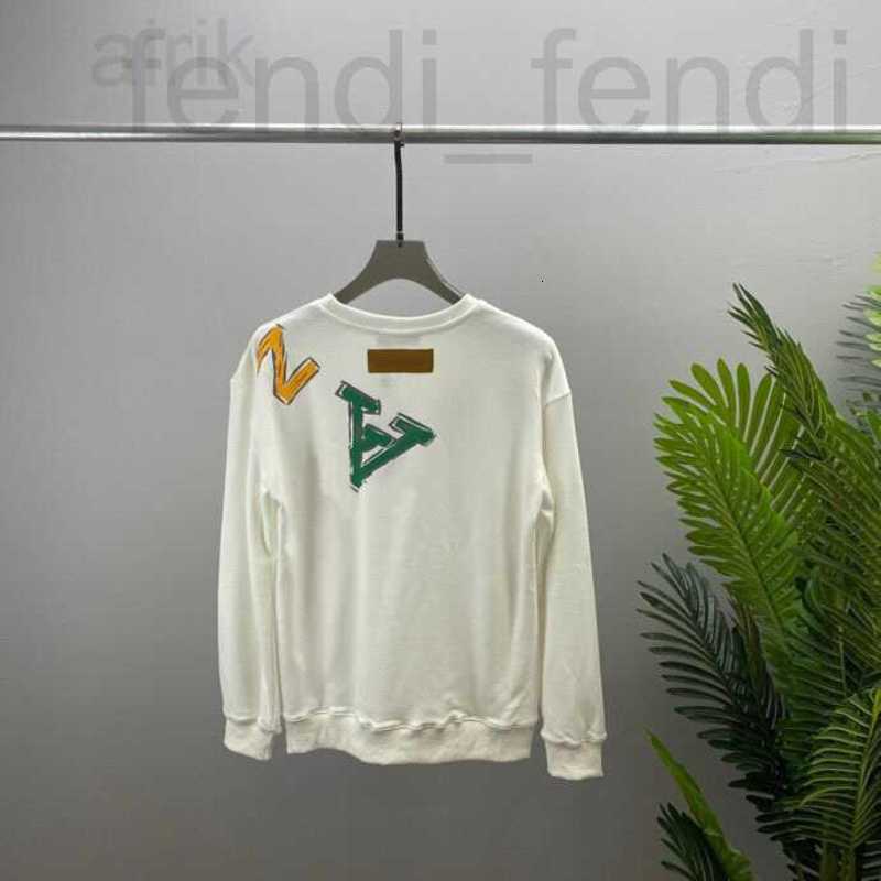 

Men's Plus Size Hoodies & Sweatshirts luxuriousFashion letter-printed sweatshirt oversized hoodie and Custom hem fabric round-neck women's men's sweater, White