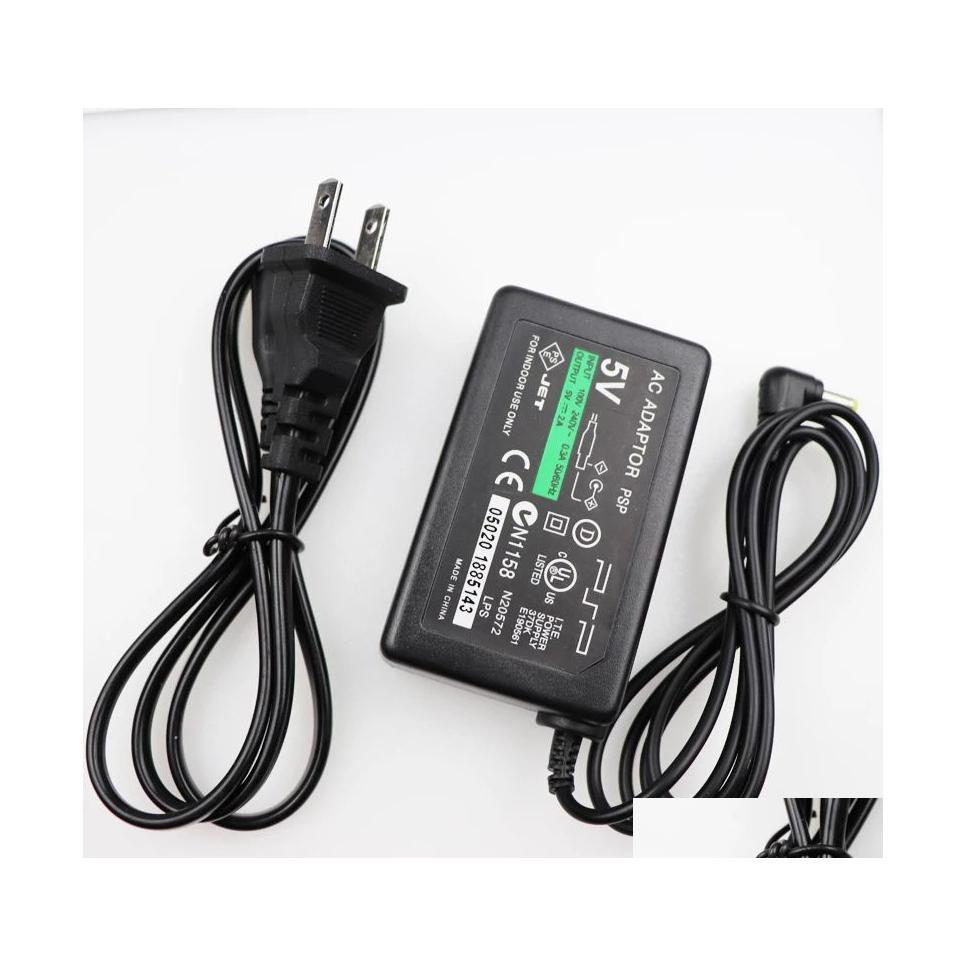 

Batteries Chargers Eu/Us Plug 5V Home Wall Charger Power Supply Ac Adapter For Playstation Portable Psp 1000 2000 3000 Charging Co Dhidj