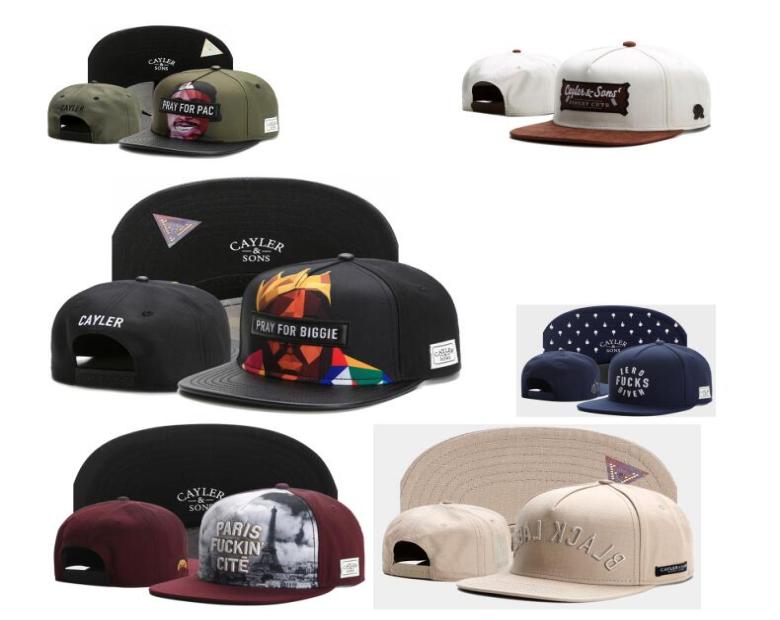 

2017 Hip Hop Cayler Sons snapback caps baseball Hats0123241248, Brown