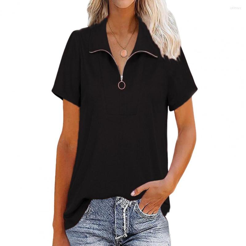 

Women' Blouses Summer Blouse Stylish Comfortable Women T-shirt Soft Whorl Texture Lady Top Clothes, Blue
