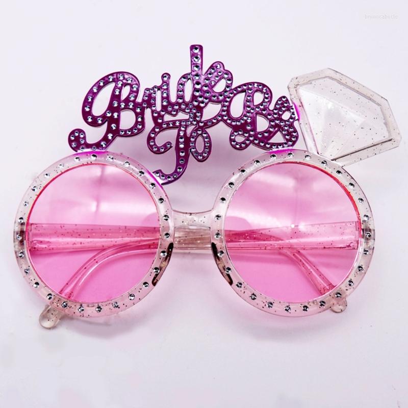 

Sunglasses Wedding Party Bachelor Bride To Be Diamond Shape Frame Girls Hangings Nose Glasses Rock Woman