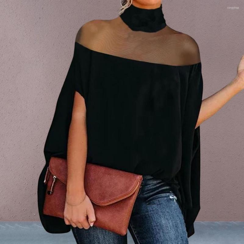 

Women's Blouses Tee Shirt Quick Drying Summer Blouse 3D Cutting Batwing Sleeve Solid Color Cape Streetwear, Green
