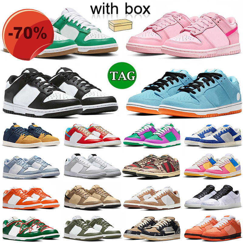 

Sandals running shoes dunks low with box mens women panda black white club 58 triple pink stadium grey gum gardenia unc freddy krueger ucla trainers sneakers 36-48, 12
