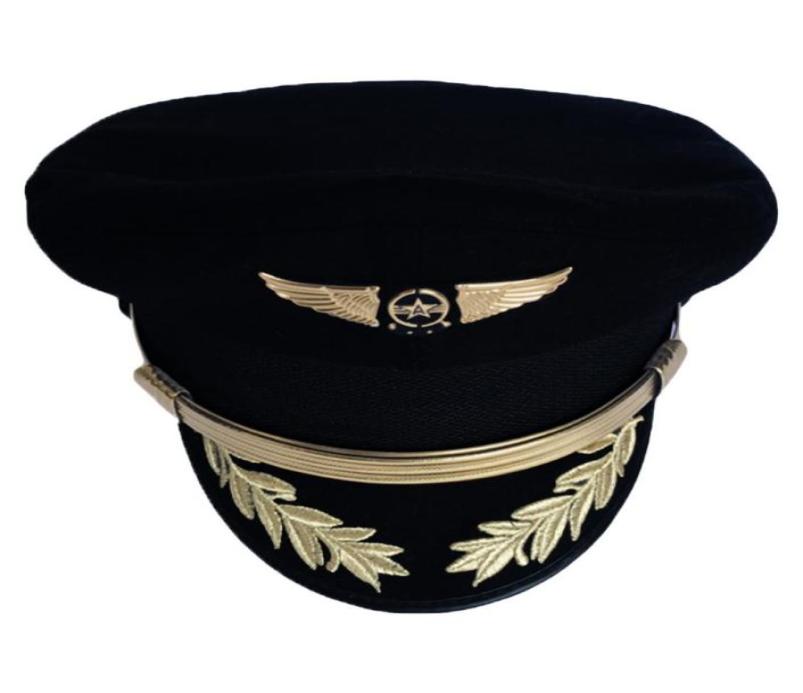 

Custom Upscale Pilot Cap Airline Captain Hat Uniform Halloween Party Adult Men Military Hats Black For Women Wide Brim8695948, Red