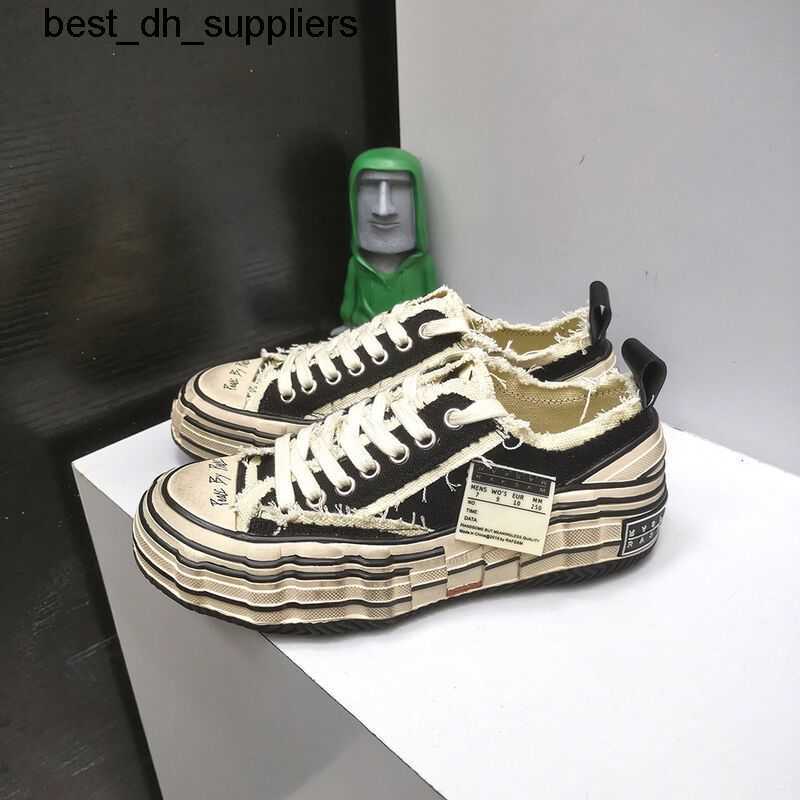 

Single Shoes Vanness Wu Shoes Spring Beggars Same style Board Shoes Lovers Men and Women Canvas Shoes Versatile Shawn Yue Gene Mutation Thick Sole, Green men