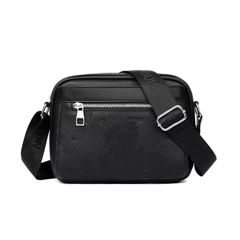 

Self-produced self-marketing new shoulder bag fashion all-match men's bag large embossed lg women's crossbody bag, Black1