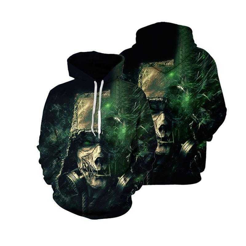 

New Devil clown haha Joker men's and women's 3D digital printing round neck sweater