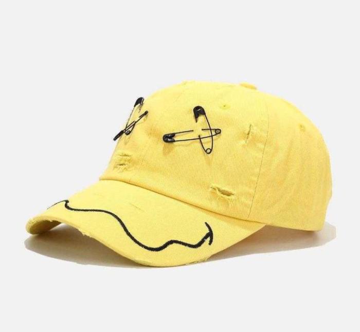 

Trend Washed Cotton Baseball Caps For Men Brooch Embroidery Casquette Hip Hop Women Outdoor Sports Trucker Hats 2105319744447, Yellow