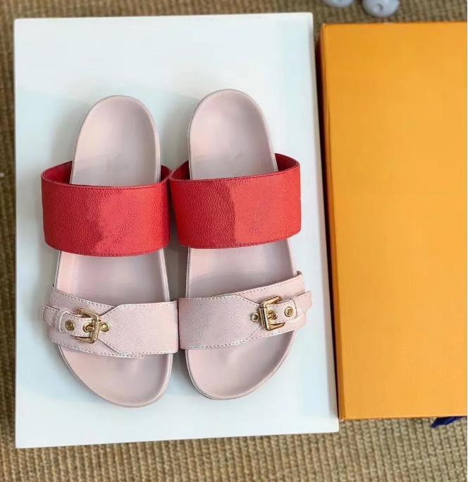 

Women's sandals fashion design slippers classic flower brocade flatsole slippers leather rubber hot boots platform flip flop gear beach shoes loafers 35-43 black04, #3