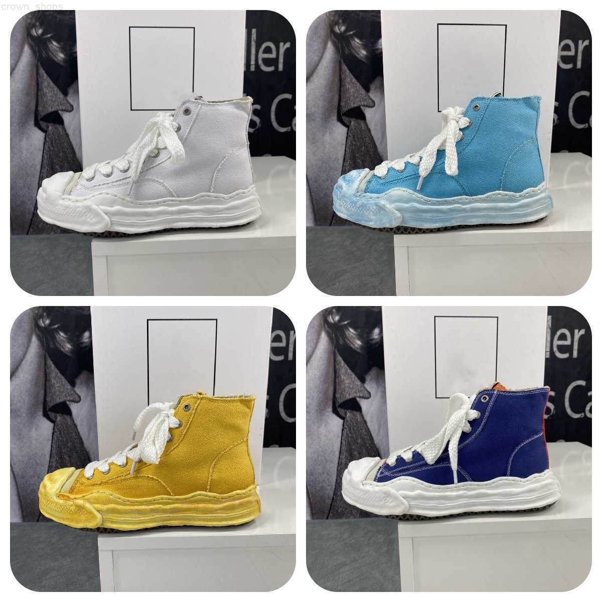

Maison Mihara Yasuhiro dissolution MMY shoes Shawn Yue's same classic high top casual skateboard shoes men's thick soled high canvas shoes women, Style 5
