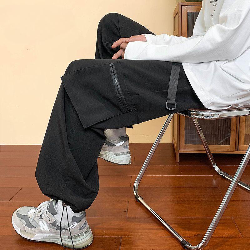 

Men's Pants 2023 Summer Men Fashion Solid Color Cargo Jogger Sportswear Trousers Male Sweatpants Pantalones Hombre F107, Black