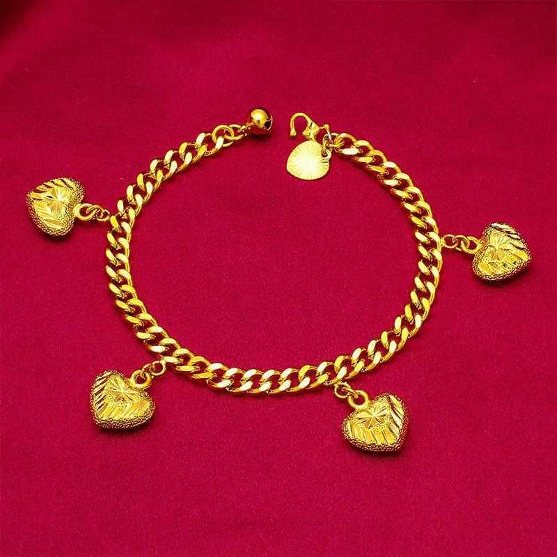 

Bracelet Simple Metal Special Interest Design Womens Small Peach Heart High Sense