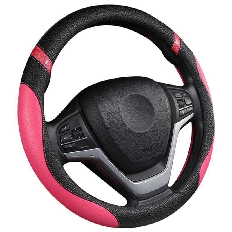 

Steering Wheel Covers Cover Ladies PU Universal Car Interior Accessories