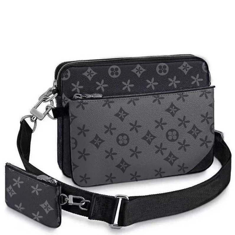 

M30830 M69443 designer crossbody bag Mens trio outdoor sports camera tote messenger bag Womens Luxury Shoulder sling bags louvis leather handbag travel clutch Bags, 2-mon0gram eclipse