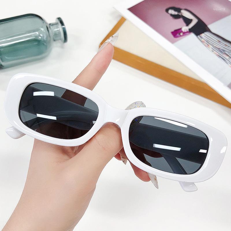 

Sunglasses 2023 Small Rectangle Women Vintage Brand Designer Square Sun Glasses Shades Female UV400 Eyewear