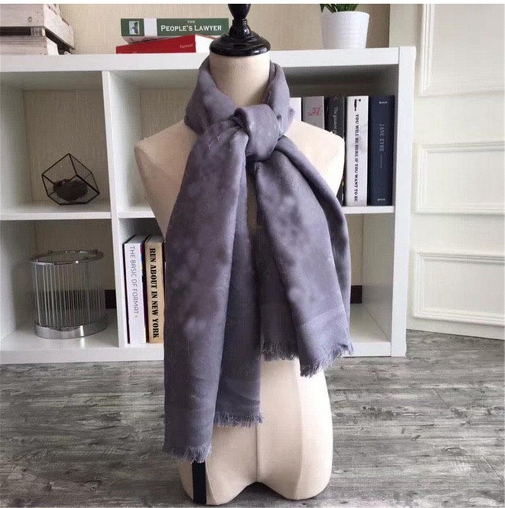 

Luxury Scarfs Designer For Women man Pure Cotton Soft Letter Scarves High quality 4 Season Long Wraps