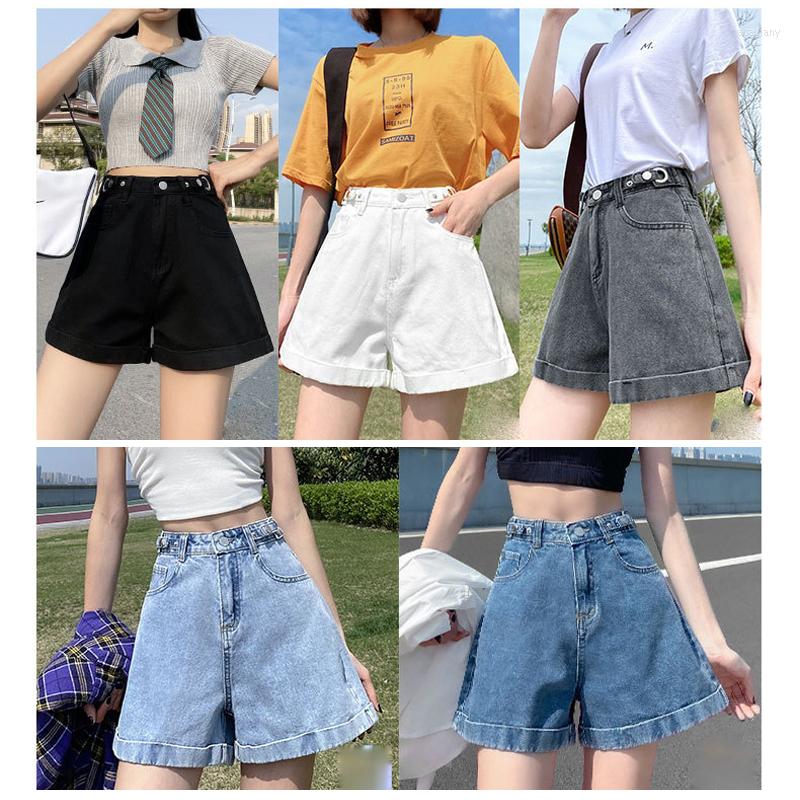 

Women' Shorts Summer Denim Women High Waist Leg Jeans Korean Fashion Style Casual Plus Size Woman Clothes Blue, Black