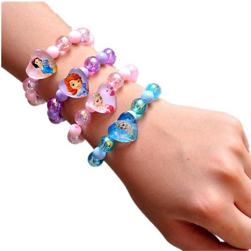 

Colorful Childrens Strand Flash Beads Bracelet Beaded Princess Jewelry Cartoon Wholesale