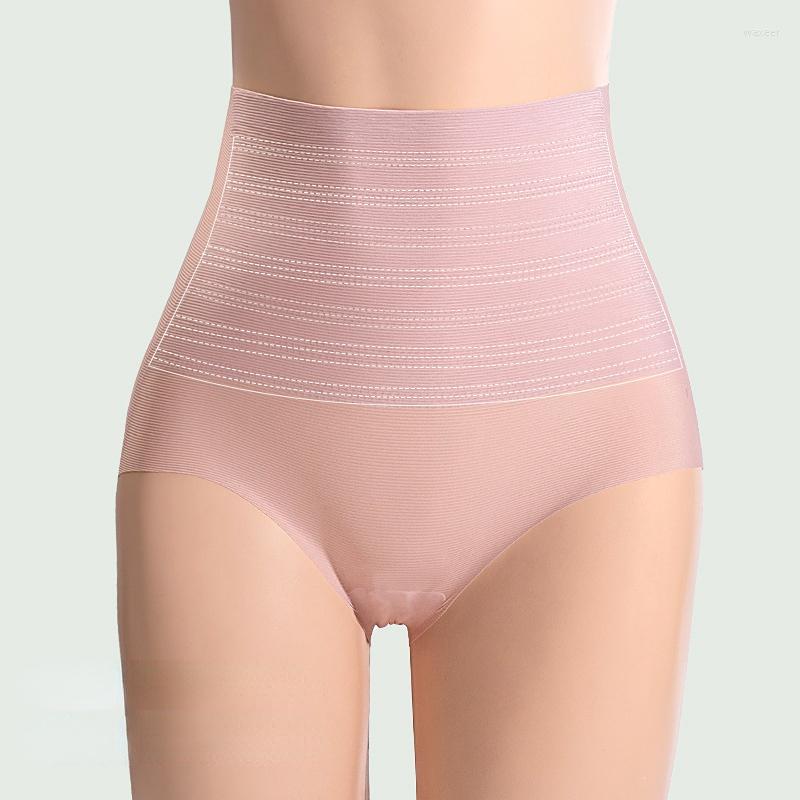 

Women's Panties Seamless Thin Ice Silk Women's High Waist Body Shaper Pants Solid Color Underpants Antibacterial Briefs Women Underwear, Purple