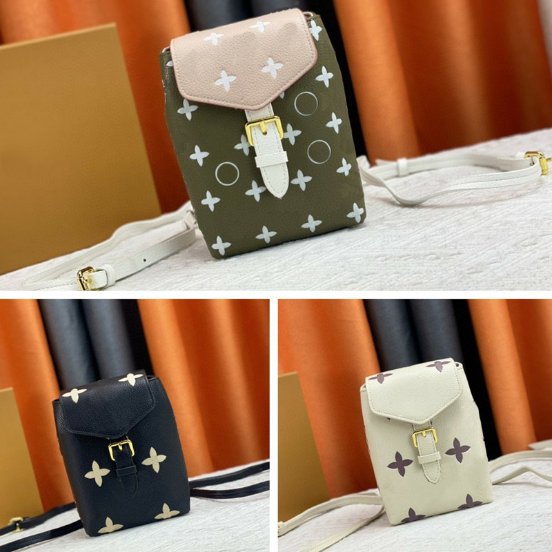 

Fashion designer bag mens and womens mini backpack vintage printed single shoulder bag classic portable crossbody bag fashion bag #80738, Black