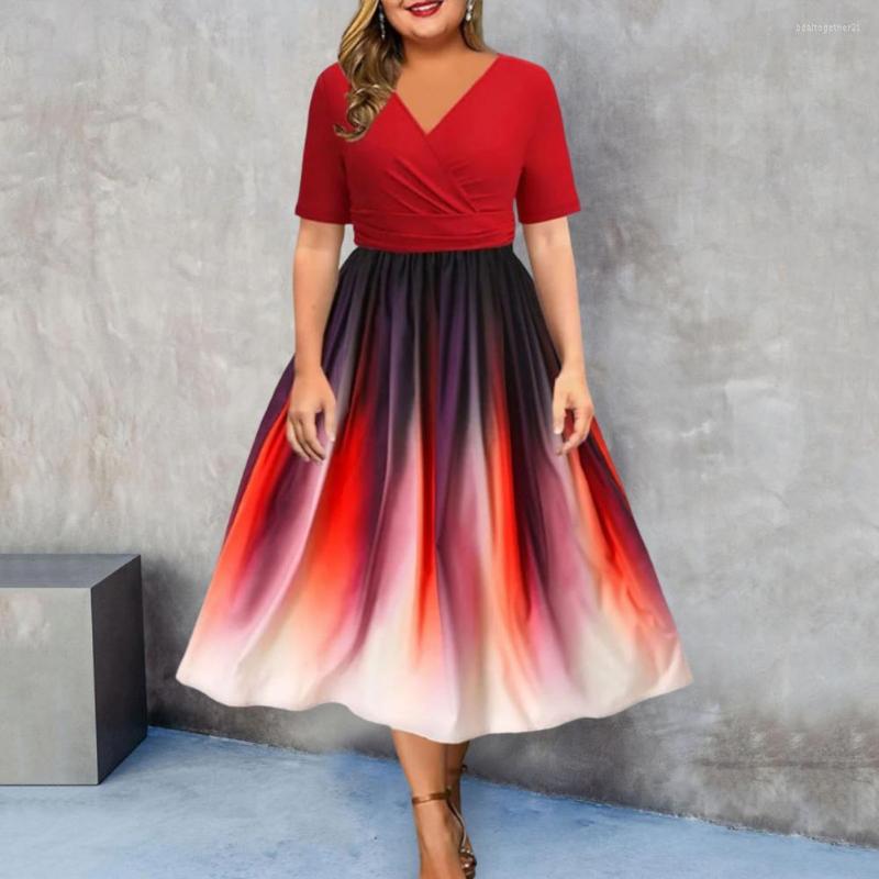 

Casual Dresses Dress-up Soft Big Hem Ladies Dress Women Clothes Banquet, Blue