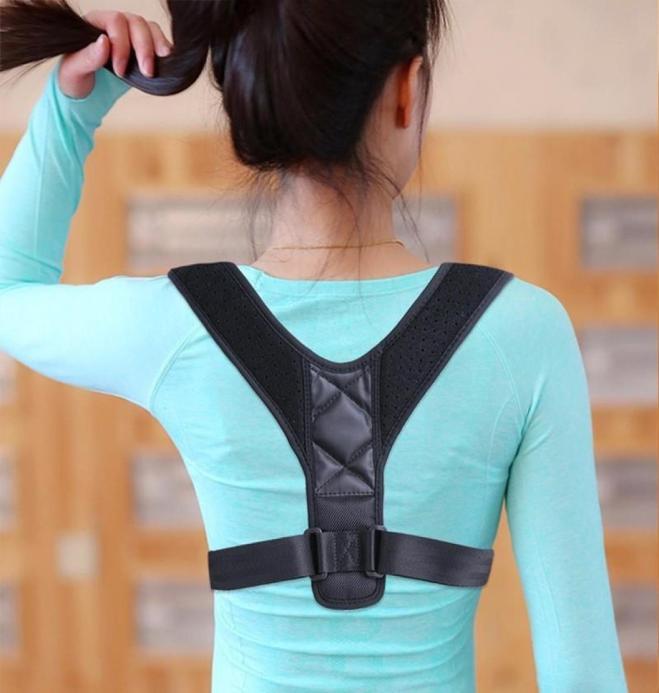 

Posture Corrector Personal Health Care Back Brace Support Shoulder Correct Bring Adjustable Pain Clavicle Spine Straps3189936, Red