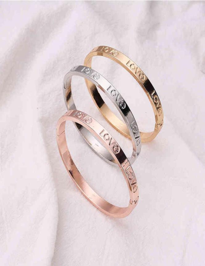 

Kajia love glossy selling rose gold KC white K three color lovers temperament Fashion Bracelet2415061
