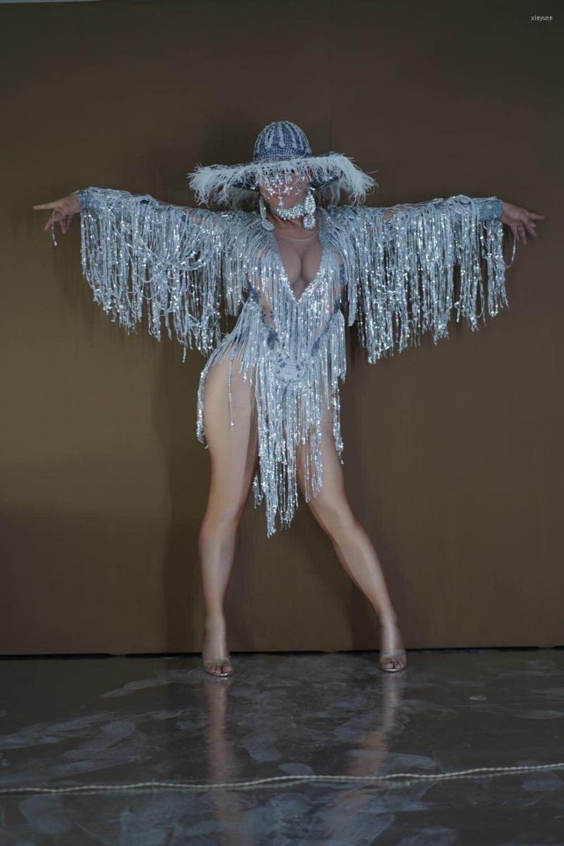 

Stage Wear Sexy Jumpsuit Big Hat Outfit Singer Dancer Party Girl Show Jazz Dance Costume, Only hat