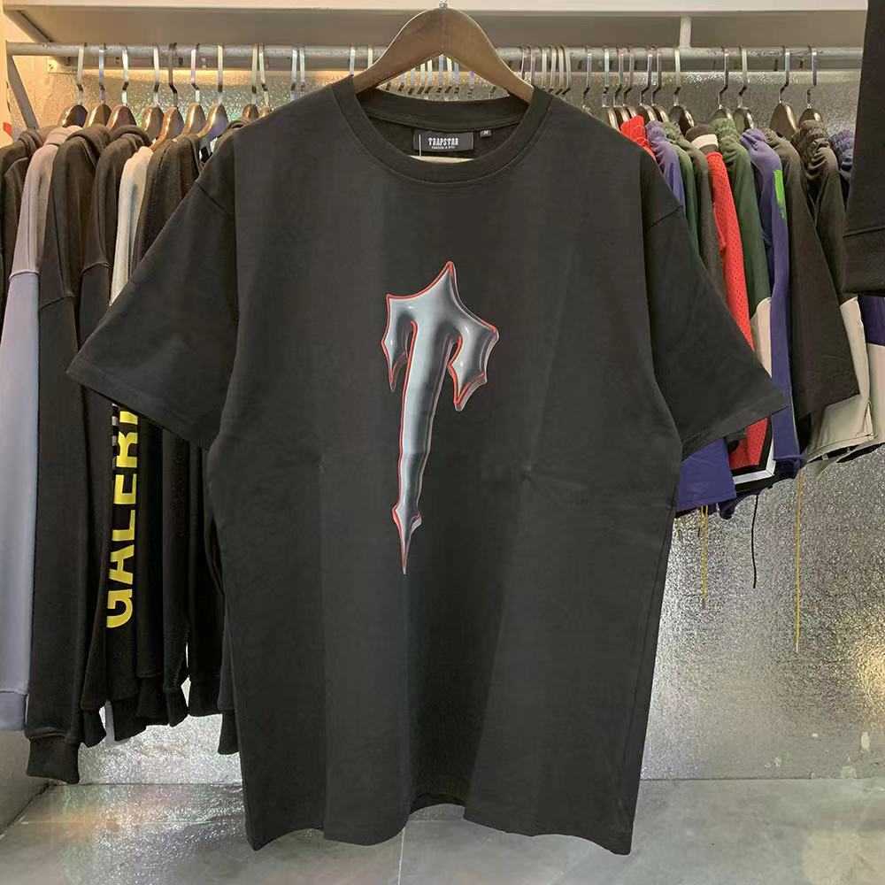 

Designer Fashion Clothing Tshirt Tees High-quality Trapstar Brand New Summer Style Versatile High Street Loose Casual Men's Women's Short-sleeved T-shirt Tee for sale, 878778