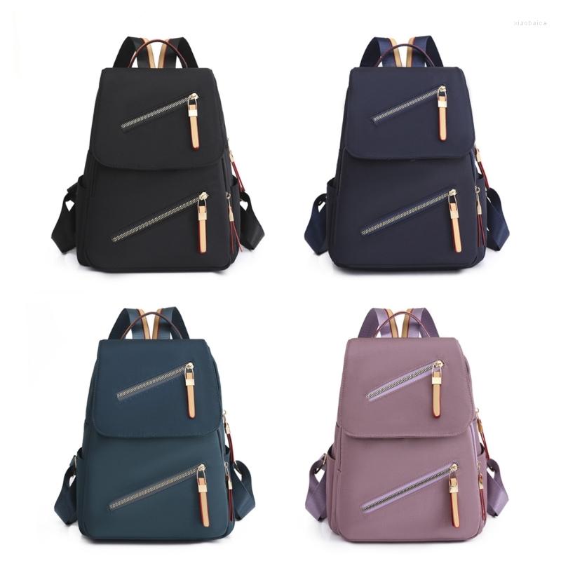 

School Bags Female Travel Backpack Students Bag Womens PU Leather Teenage Casual Back Packs For College Work Weekend, Black