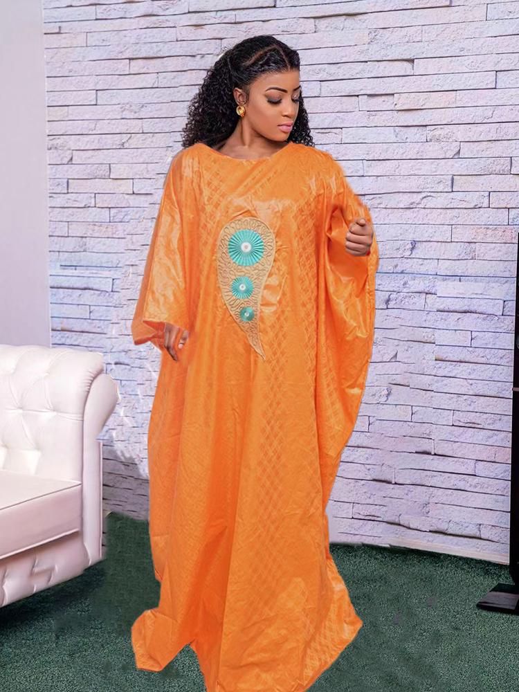 

Ethnic Clothing Guipure Bazin Riche Long Dresses For African Women Party Traditional Wedding Evening Gowns Dashiki Robe