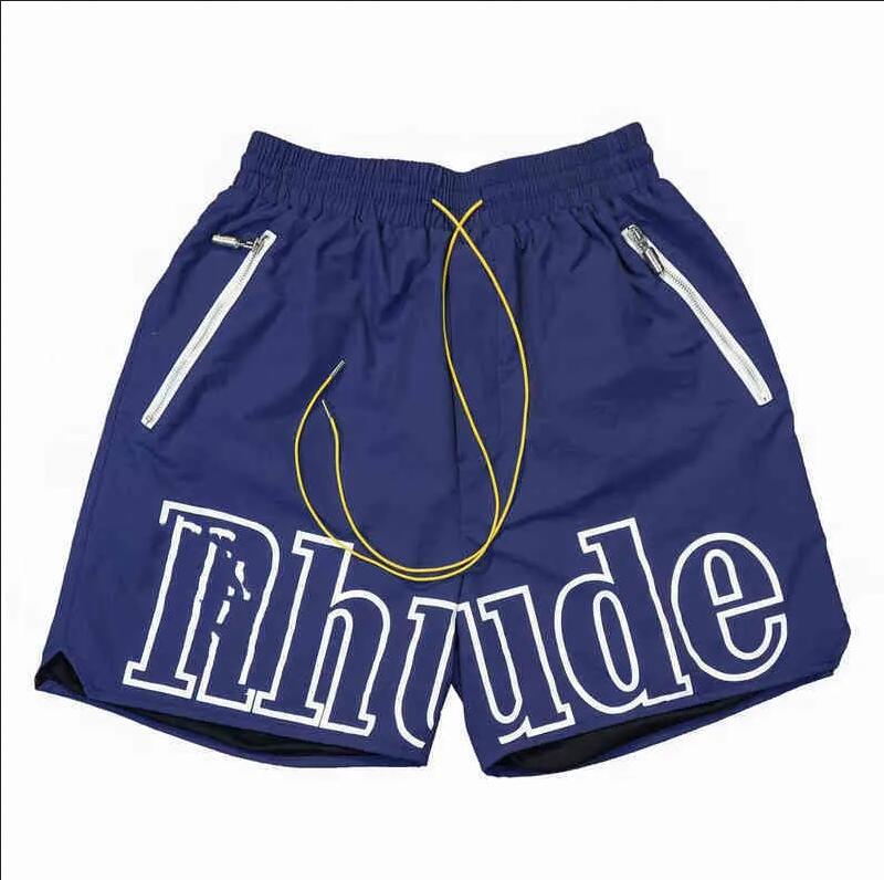 

Men's Shorts Rh Designer Men Limited Rhude Shorts Summer Swim Short Knee Length Hip Hop High Street Sports Training Beach Pants Mens Elastic Waist Mesh, Q1111