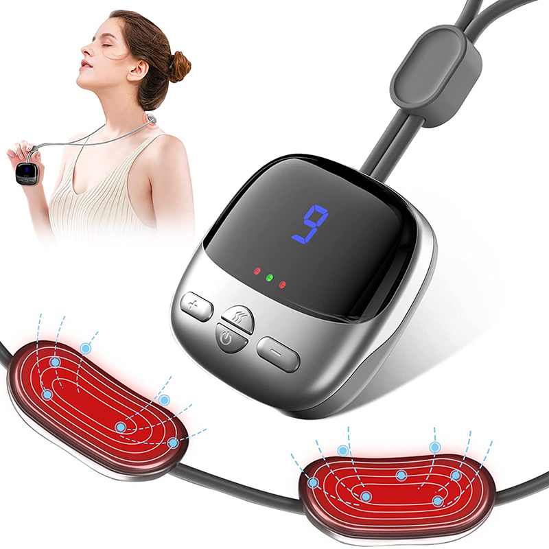 

Other Massage Items Mini Portable Hanging Neck Massager With Heat Electric EMS TENS Pulse Smart Cervical Spine Shoulder For Relief Pain 230508