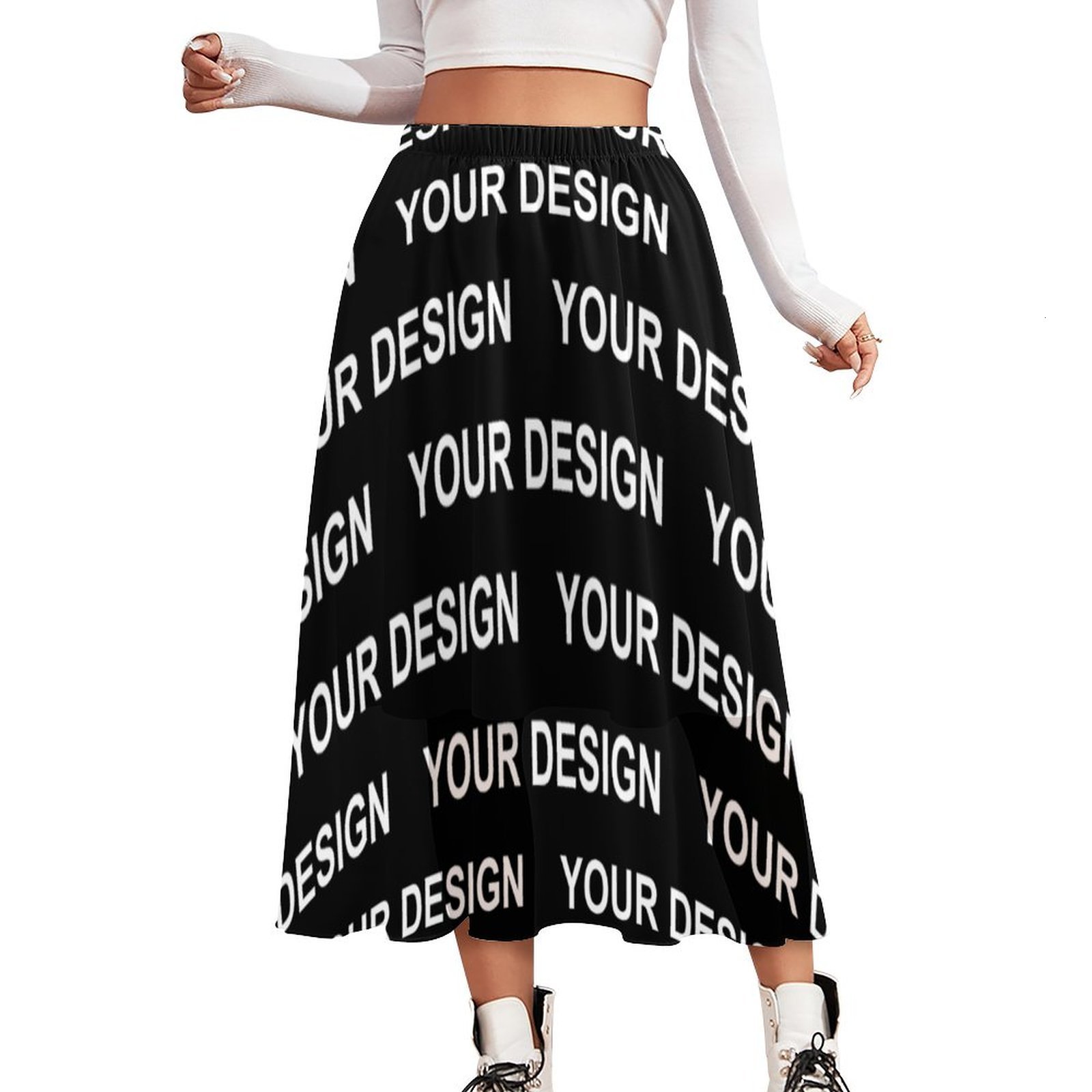 

Skirts Add Design Customized Custom Made Your Image Aesthetic Casual Vintage Boho Female Printed Oversized Clothing 230508, Beige